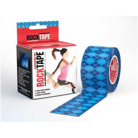 RockTape Blue Garmin Argyle 5cm width – 5m length Kinesiology Tape