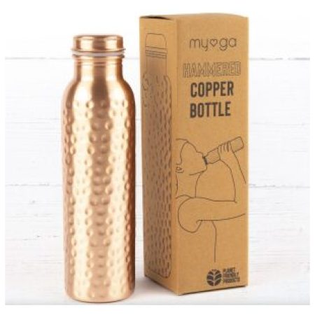 Copper Water Bottle - Hammered