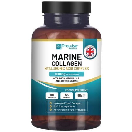 Marine Collagen With Hyaluronic Acid 1100mg (90 Capsules)